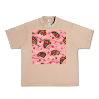 Burro valentines day strawberries in cream seamless pattern Urban Heavy Tee - BundleAndBundleShop