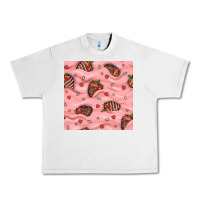 Lunar Rock valentines day strawberries in cream seamless pattern Urban Heavy Tee - BundleAndBundleShop