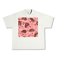 Pistachio valentines day strawberries in cream seamless pattern Urban Heavy Tee - BundleAndBundleShop