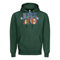 Sports Green spirit of 76    bicentennial Zipper Hoodie - linhVisuals