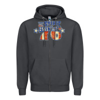 Smoke spirit of 76    bicentennial Zipper Hoodie - linhVisuals