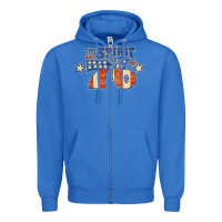 True Royal spirit of 76    bicentennial Zipper Hoodie - linhVisuals