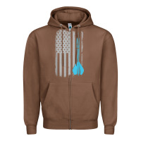 Throwing Darts   Vintage Usa American Flag For Dart Players T Shirt Zipper Hoodie | Teevron