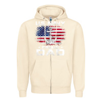 Sandshell u.s navy proud dad with american flag gift veteran day t shirt Zipper Hoodie - linhVisuals