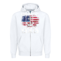 White u.s navy proud dad with american flag gift veteran day t shirt Zipper Hoodie - linhVisuals