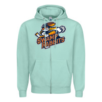 Seafoam greenville swamp rabbits Zipper Hoodie - linhVisuals