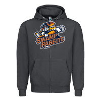 Smoke greenville swamp rabbits Zipper Hoodie - linhVisuals