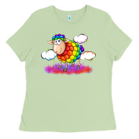 Matcha rainbow sheep pride Ladies Tee - FaDigitalArtStudio