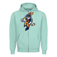 Seafoam greenville swamp rabbits Zipper Hoodie - linhVisuals