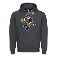 Smoke greenville swamp rabbits Zipper Hoodie - linhVisuals
