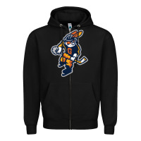 Black greenville swamp rabbits Zipper Hoodie - linhVisuals