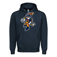 Navy greenville swamp rabbits Zipper Hoodie - linhVisuals