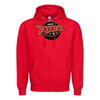 Red indy fuel Zipper Hoodie - linhVisuals