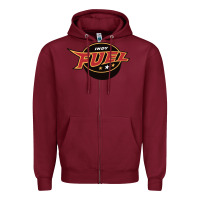 Burgundy indy fuel Zipper Hoodie - linhVisuals