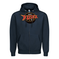 Navy indy fuel Zipper Hoodie - linhVisuals
