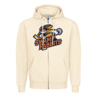 Sandshell greenville swamp rabbits Zipper Hoodie - linhVisuals