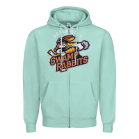 Seafoam greenville swamp rabbits Zipper Hoodie - linhVisuals
