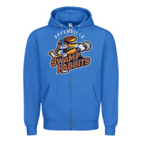 True Royal greenville swamp rabbits Zipper Hoodie - linhVisuals