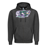 Charcoal Heather florida everblades Zipper Hoodie - linhVisuals