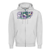 Dove Grey florida everblades Zipper Hoodie - linhVisuals