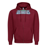 Burgundy florida everblades Zipper Hoodie - linhVisuals
