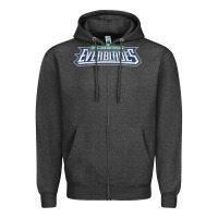 Charcoal Heather florida everblades Zipper Hoodie - linhVisuals