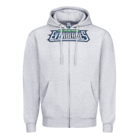 Heather Grey florida everblades Zipper Hoodie - linhVisuals