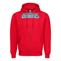 Red florida everblades Zipper Hoodie - linhVisuals
