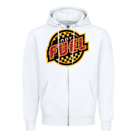 White indy fuel Zipper Hoodie - linhVisuals