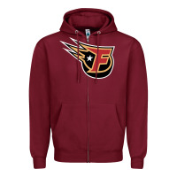 Burgundy indy fuel Zipper Hoodie - linhVisuals