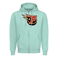 Seafoam indy fuel Zipper Hoodie - linhVisuals