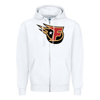 White indy fuel Zipper Hoodie - linhVisuals