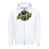 White norfolk admirals Zipper Hoodie - linhVisuals