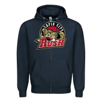 Navy rapid city rush Zipper Hoodie - linhVisuals