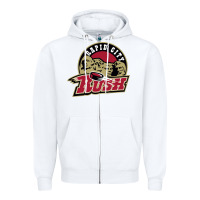 White rapid city rush Zipper Hoodie - linhVisuals