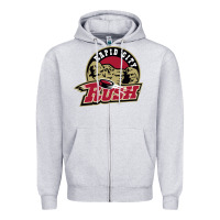 Heather Grey rapid city rush Zipper Hoodie - linhVisuals