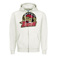 Oatmeal Heather rapid city rush Zipper Hoodie - linhVisuals