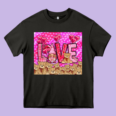 Love Gnome With Bear Tumbler Valentine's Day Heavy Core Tee Designed By Howdyjamesfarm