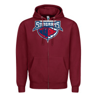 Burgundy south carolina stingrays Zipper Hoodie - linhVisuals