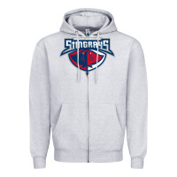 Heather Grey south carolina stingrays Zipper Hoodie - linhVisuals