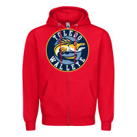 Red toledo walleye Zipper Hoodie - linhVisuals