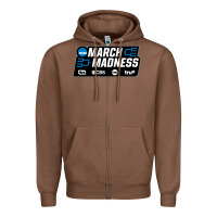 Chestnut MARCH MADNESS Zipper Hoodie - linhVisuals