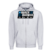 Heather Grey MARCH MADNESS Zipper Hoodie - linhVisuals