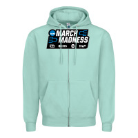 Seafoam MARCH MADNESS Zipper Hoodie - linhVisuals