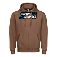 Chestnut MARCH MADNESS Zipper Hoodie - linhVisuals