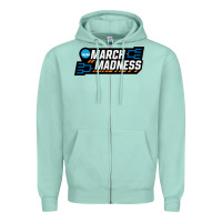 Seafoam MARCH MADNESS Zipper Hoodie - linhVisuals