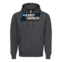 Smoke MARCH MADNESS Zipper Hoodie - linhVisuals