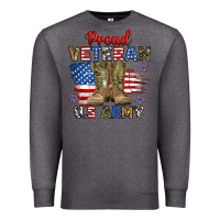 Charcoal Heather proud veteran u.s army Premium Sweatshirt - RanaPortraitStore