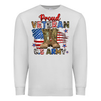 Dove Grey proud veteran u.s army Premium Sweatshirt - RanaPortraitStore