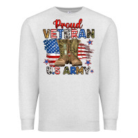 Oatmeal Heather proud veteran u.s army Premium Sweatshirt - RanaPortraitStore
